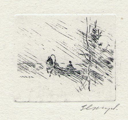 Лошадка. 1964. Офорт. 3,4×3,8