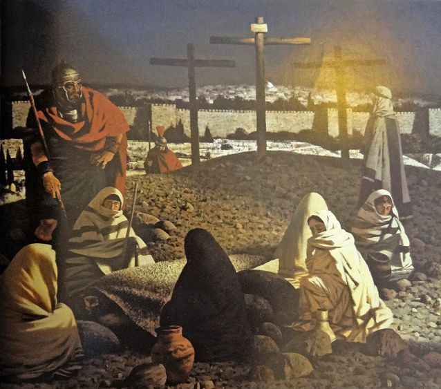 2. А. К. Быстров. Три креста. 1998 Холст, масло. 157×174